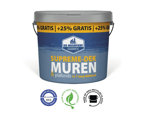 Emmer met Supreme-Dek Muren muurverf