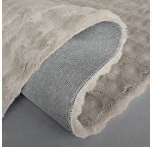 Grijs tapijt met vachtlook