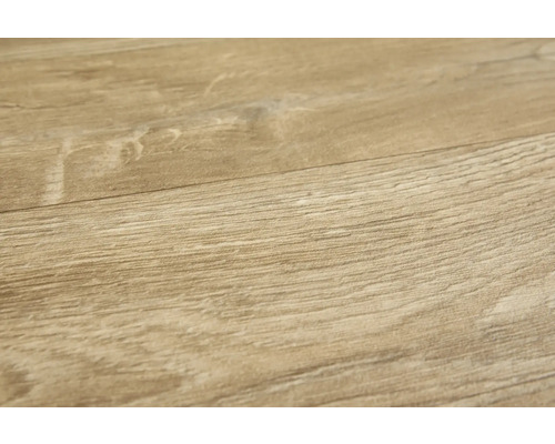 Close-up van een laminaatvloer met houtlook