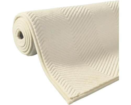 Opgerolde ondervloer met zigzagpatroon