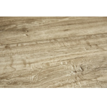 Close-up van een laminaatvloer met houten structuur