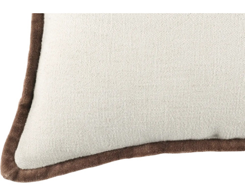 Decoratief kussen met bruine rand