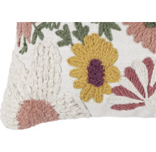 Decoratief kussen met bloemmotief