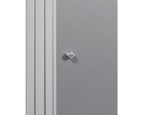 Detailopname van een afsluitbare metalen kast