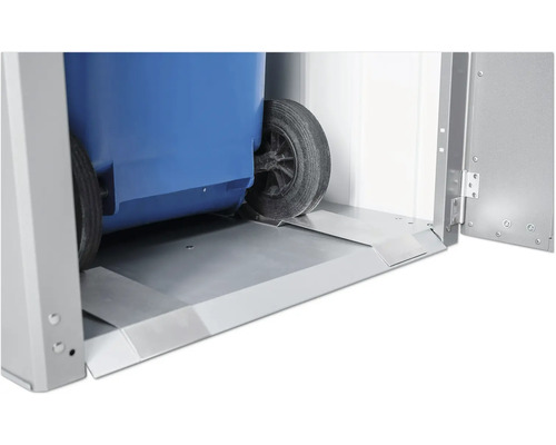 Afvalcontainerbox met helling voor eenvoudige afvalcontaineropslag