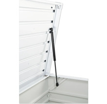 BIOHORT Opbergbox 130 staal wit 460 L, 134x62x71 cm
