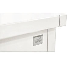 BIOHORT Opbergbox 130 staal wit 460 L, 134x62x71 cm