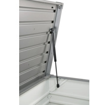BIOHORT Opbergbox 130 staal kwartsgrijs 460 L, 134x62x71 cm