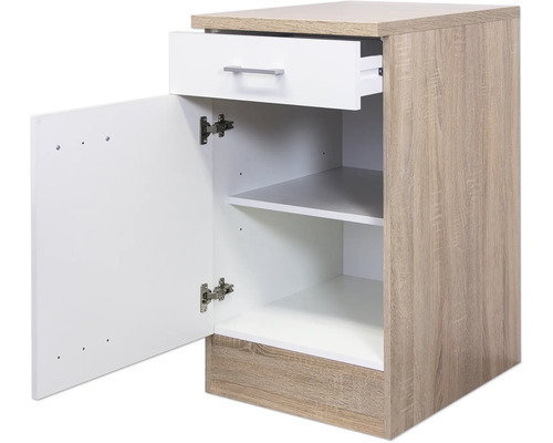 Onderkast met lade en deur voor badkamer of andere ruimtes