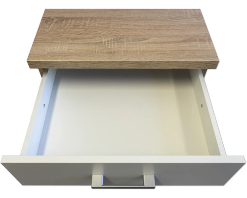 Open lade met houten blad