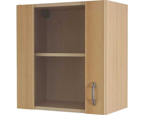 Hangende keukenkast met een plank