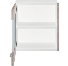 Open witte wandkast met twee planken voor badkamer