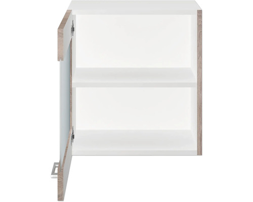 Open witte wandkast met twee planken voor badkamer