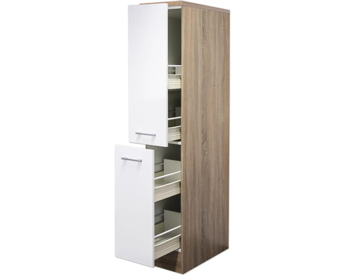 Hoge kast met uittrekelementen voor de keuken