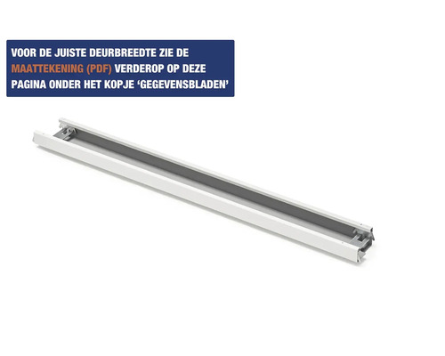 Aluminium geleiderail voor schuifdeursystemen