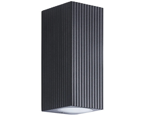Rechthoekige buitenwandlamp met verticale ribbels