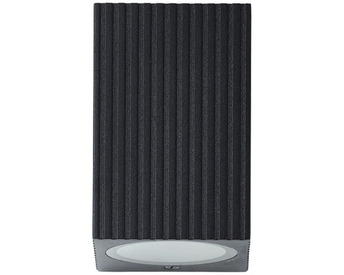 Rechthoekige wandlamp met verticale ribbels
