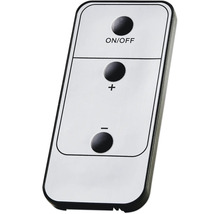 Afstandsbediening met aan- en uitknop en plus- en minknop