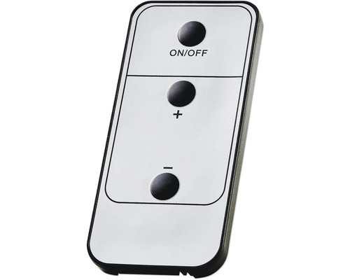 Afstandsbediening met aan- en uitknop en plus- en minknop