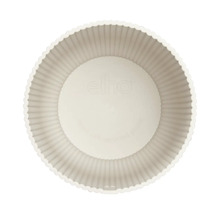 Ronde plantenbak met geribbeld oppervlak