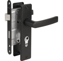 Slot met zwarte handgreep voor binnendeuren