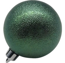 Groene kerstbal met reliëfstructuur