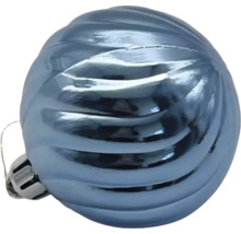 Decoratieve kerstbal met spiraalpatroon