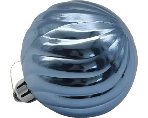 Decoratieve kerstbal met spiraalpatroon