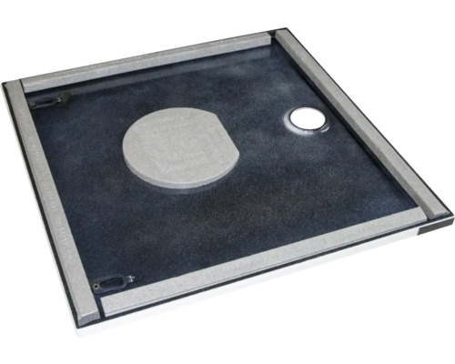 Vierkante douchebak met afvoer