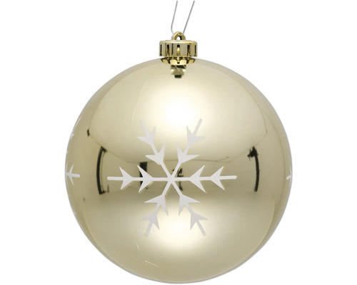 Kerstbal met sneeuwvlokmotief