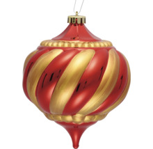 Rode en gouden kerstbal