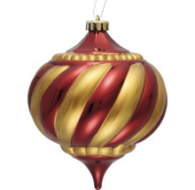 Kerstbal met gedraaid patroon