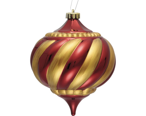 Kerstbal met gedraaid patroon