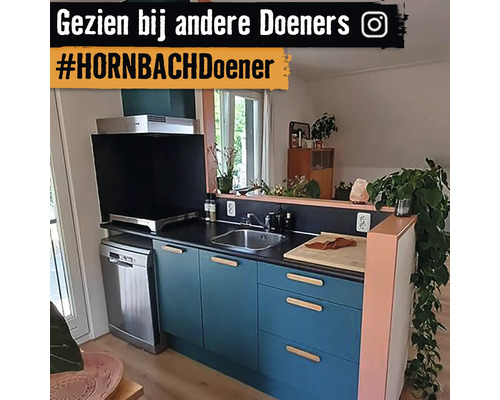 Keukenblok met spoelbak, vaatwasser en kookplaat in een lichte ruimte.