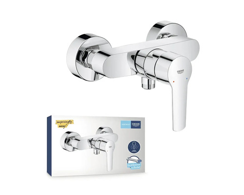 Grohe Eurosmart wastafelmengkraan voor wandmontage en productverpakking