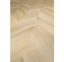 Legpatroon van licht laminaat in visgraatmotief