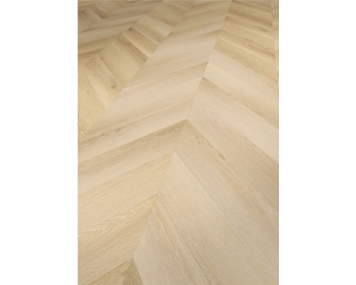 Legpatroon van licht laminaat in visgraatmotief