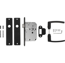 Complete deurset met deurkruk, slotkast en bevestigingsmateriaal