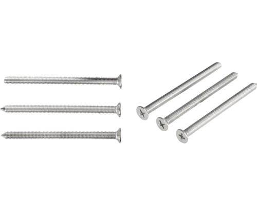 Verschillende schroeven met verzonken kop en kruiskop