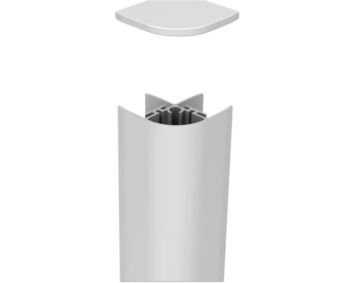 Aluminium hoekprofiel met hoekdop