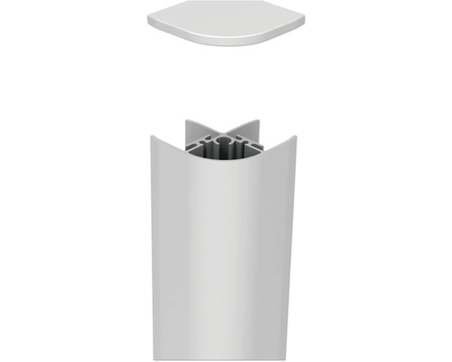 Aluminium hoekprofiel met afdekking