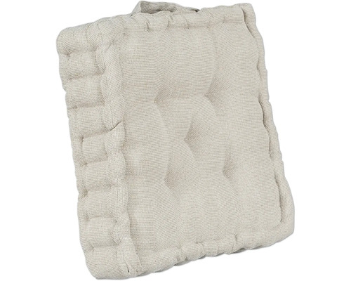 Vierkant zitkussen met knoopsluiting