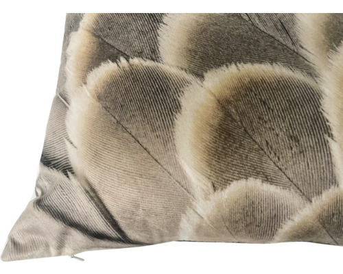 Sierkussen met verenpatroon