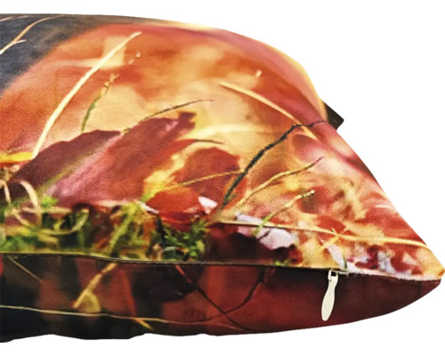 Decoratief kussen met ritssluiting en herfstbladmotief