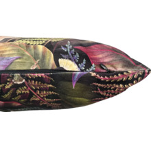 Decoratief kussen met plantenmotief en ritssluiting