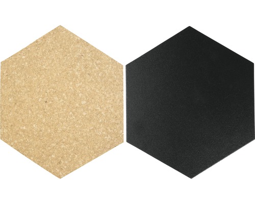 SECURIT Kurk- en krijtborden hexagon 7 stuks SECURIT Kurk- en krijtborden hexagon 7 stuks