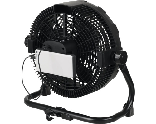 Zwarte ventilator met Varta logo