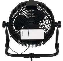Zwarte ventilator met Varta logo powerbank