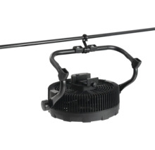 Zwarte ventilator voor plafondmontage