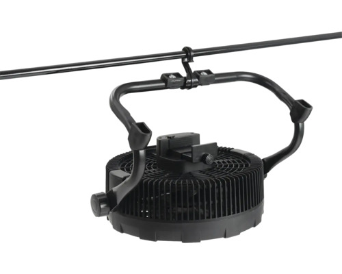 Zwarte ventilator voor plafondmontage